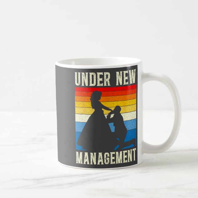 Under New Management Groom Wedding Bachelor Party  Kaffeetasse (Rechts)