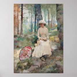 Under the birches CC0954 Albert Edelfelt Small Poster