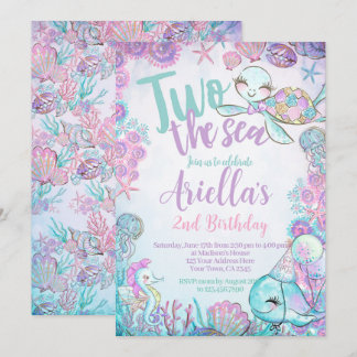 Under the Sea Animals Birthday Invitation Einladung