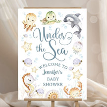 Under The Sea Baby Shower Gender Neutral Welcome