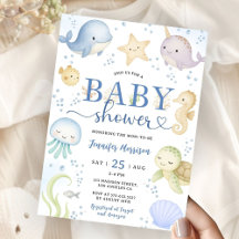 Under The Sea Baby Shower Junge Ozean