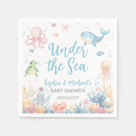 Under the Sea Baby Shower Party Serviette