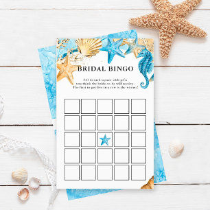 Under the Sea Bridal Bingo Bridal Shower Game 