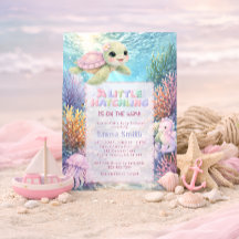 Under the Sea Cute Turtle Girl Baby Shower