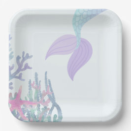 Under the Sea Mermaid Matching Pappteller