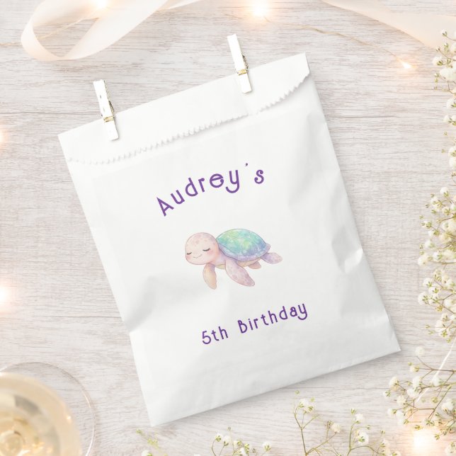 Under the Sea Party Bags Sea Turtle Geschenktütchen (Ausgeschnitten)