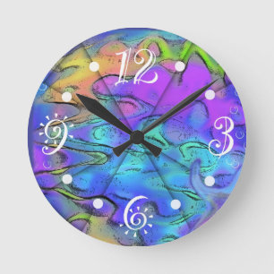 Under the Sea Runde Wanduhr