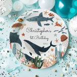 Under the Sea Whale Shark Sea Life 1st Birthday Pappteller<br><div class="desc">Under the Sea Whale Shark Sea Life 1st Birthday Paper Plates
All designs are © PIXEL PERFECTION PARTY LTD</div>