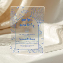 Under The Sea You Soon Blue Boy Baby Shower
