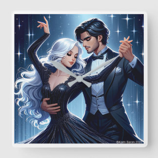 Under The Sky - Romantic Wall Clock Quadratische Wanduhr