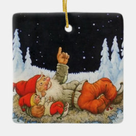 "Under the Stars" Gnomes von Jenny Nystrom Keramikornament