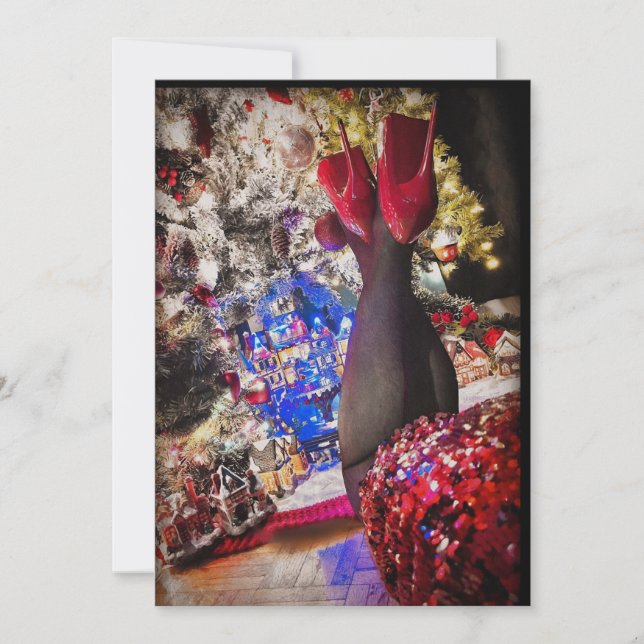 Under The Tree Feiertagskarte (Vorderseite)