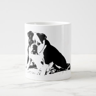 Underbite Attitude, Bold B&W Jumbo-Tasse