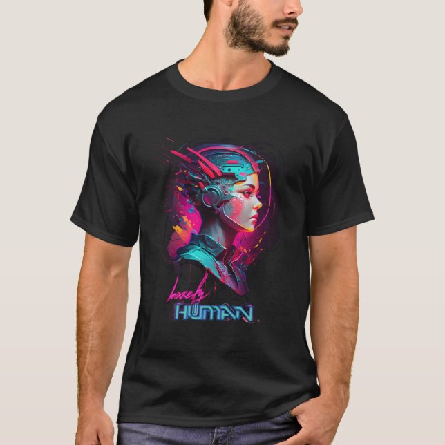 Underground Dark Techno Rave Scifi Futurist Cyberp T-Shirt (Vorderseite)