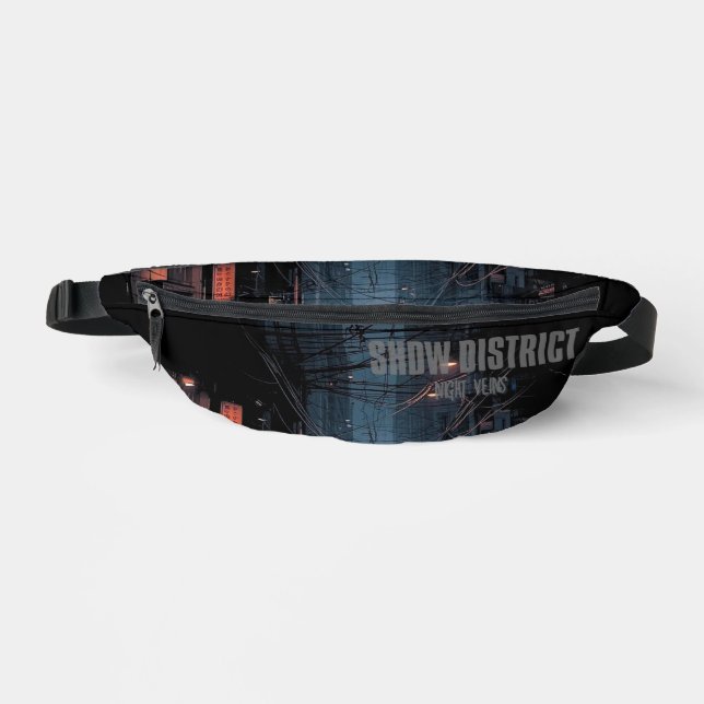 Underground Schwarze Dunkle Fanny Pack Tasche Stre (Vorderseite)