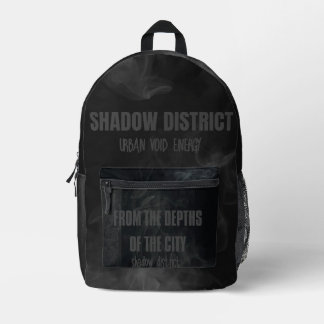 Underground Street Black Shadow Bag Bedruckter Rucksack