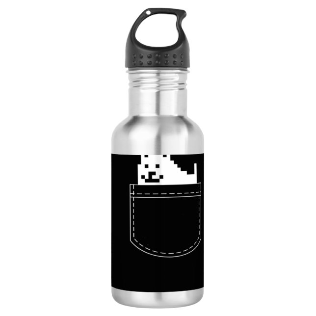 Undertale Dog Pocket Tee Edelstahlflasche (Vorderseite)