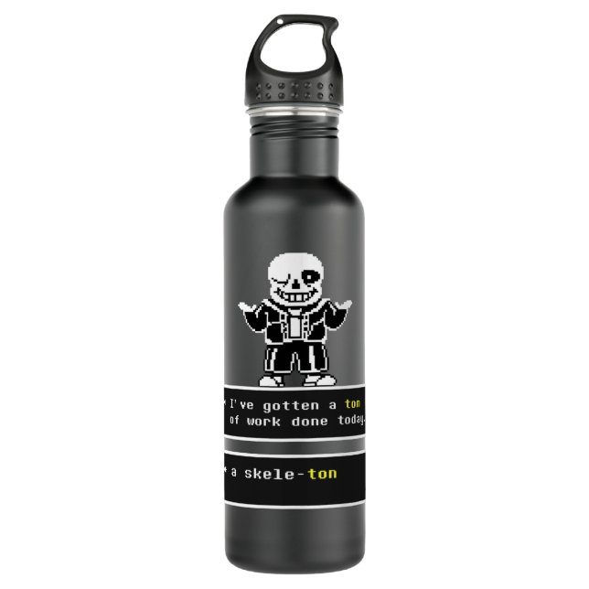 Undertale Sans  Edelstahlflasche (Vorderseite)