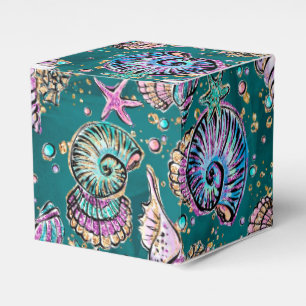 Underwater Aquamarin Luxe   Green Pastel Gold Seas Geschenkschachtel