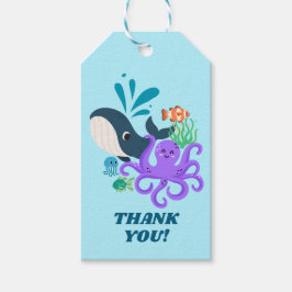 Underwater Friends Party Child Birthday Geschenkanhänger