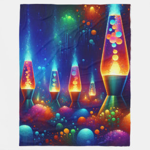 "Underwater Lava Lamp Fantasy" Fleecedecke