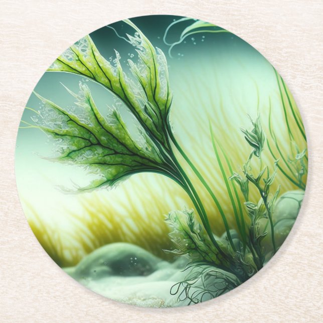 Underwater Majesty Runder Pappuntersetzer (Vorderseite)