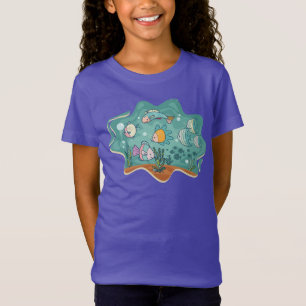 Underwater Ocean Life Cartoon T-Shirt