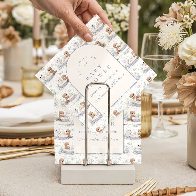 Underwater Sea Creatures Baby Shower Serviette (Von Creator hochgeladen)