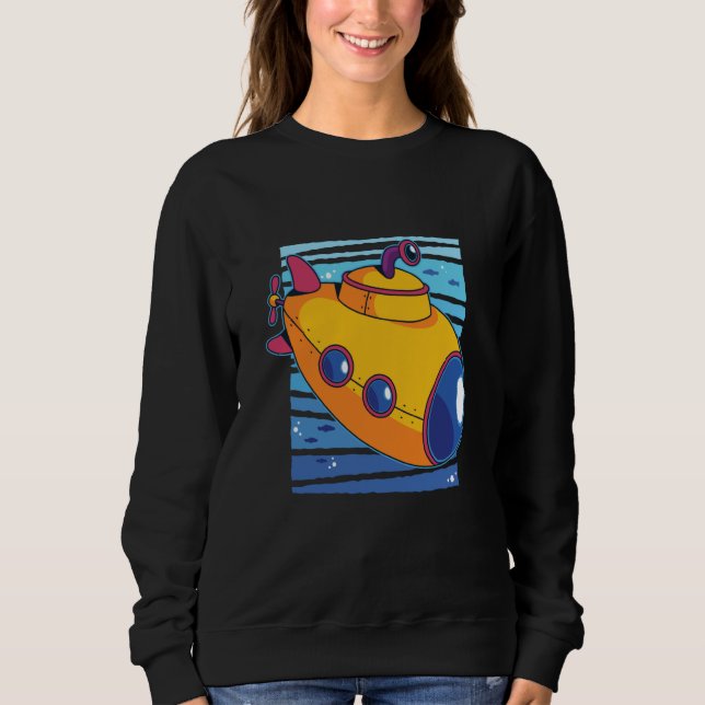 Underwater submarine sea sweatshirt (Vorderseite)