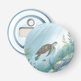 Underwater world with turtle flaschenöffner