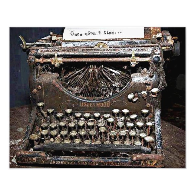 Underwood, alte Schreibmaschine Fotodruck (Vorne)