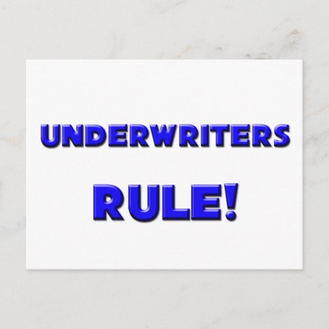 Underwriters Rule! Postkarte (Vorderseite)