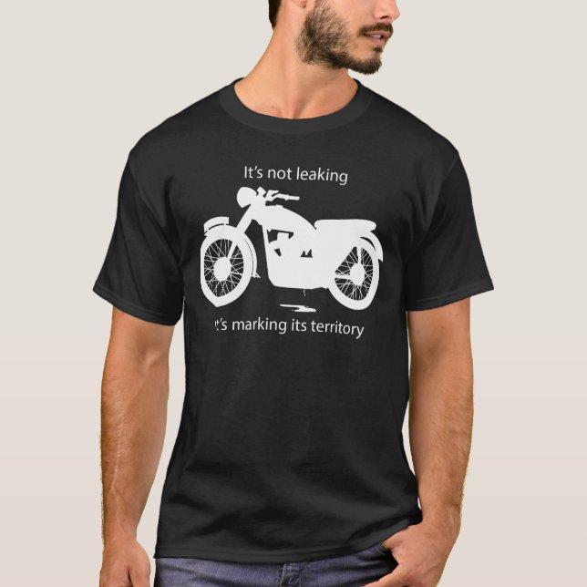 Undichtes Öl des klassischen britischen Motorrades T-Shirt (Vorderseite)