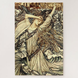 „Undine in den Wellen“ von Arthur Rackham