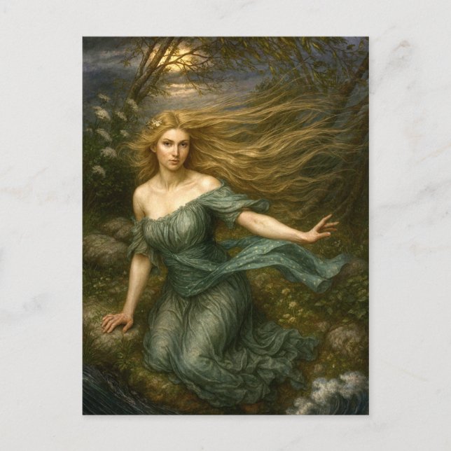 Undine In Moonlight Postkarte (Vorderseite)