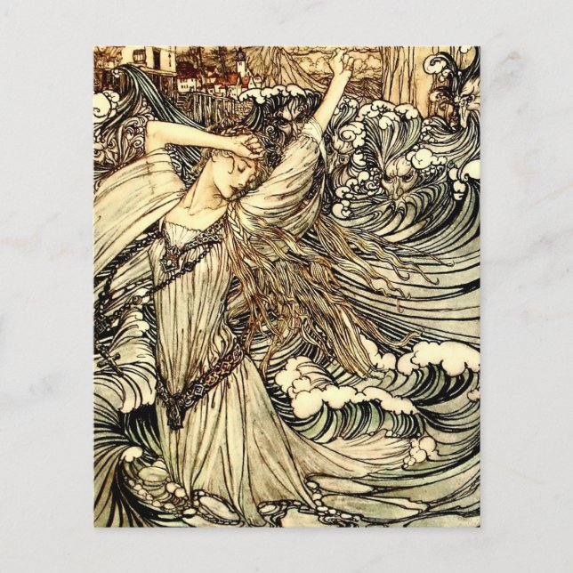 "Undine in the Waves" von Arthur Rackham (Vorderseite)