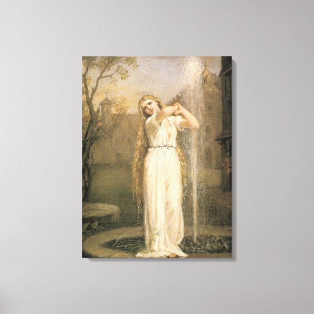 Undine (von John William Waterhouse) Leinwanddruck (Vorderseite)