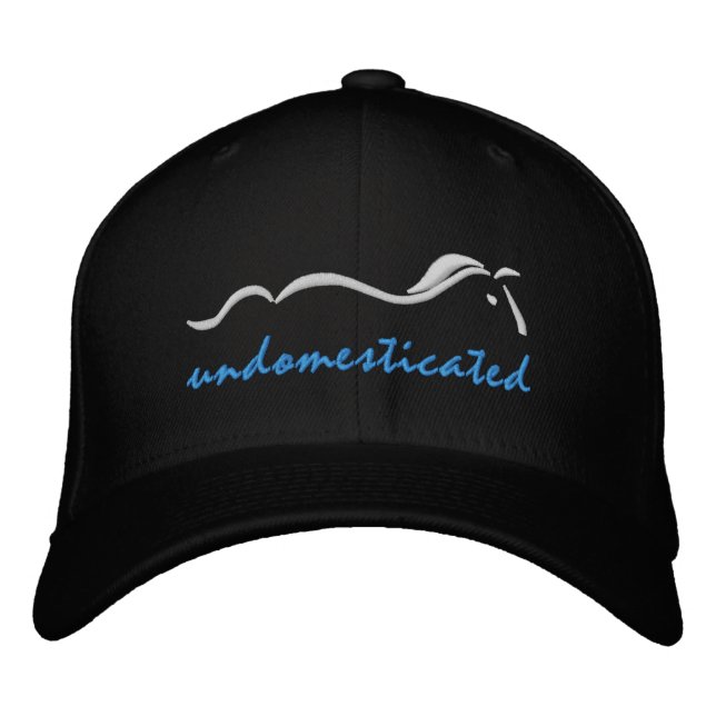 Undomestizierte Frauenobergrenze Bestickte Baseballkappe (Vorderseite)