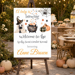 Une affiche de bienvenue Halloween pour la naissan