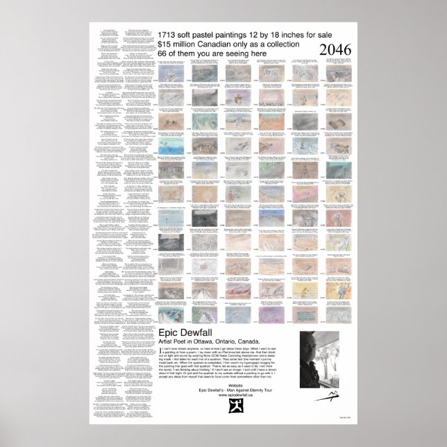 Une affiche de peinture de rêve et de poèmes de rê (Devant)