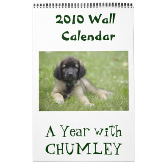 Une année avec le calendrier mural de Chumley 2010