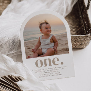 Une Arche Photo Invitation d'anniversaire