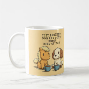 Une autre tasse de café pour un spectacle de chien