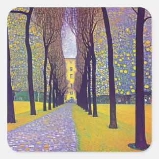 Une avenue dans le Sticker du parc d'automne