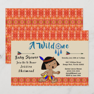 Une Baby shower sauvage Flèches Tribales Carte Abs