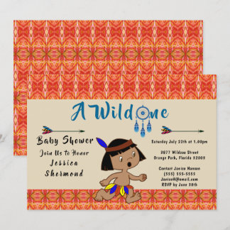 Une Baby shower sauvage Flèches Tribales Carte Abs