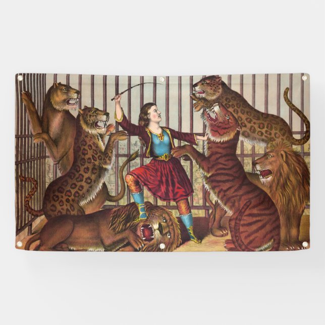 Une bannière PLUS DOCILE de LION de PUISSANCE de (Horizontal)