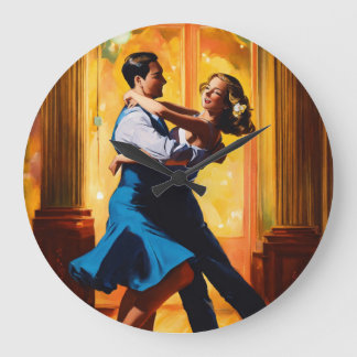 Une belle horloge murale de danse de couple pourra