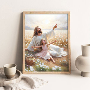 Une Belle Journée, Art mural chrétien, Jésus avec