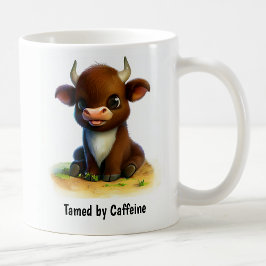 Une Belle Mug De Café Ox Peint En 3D